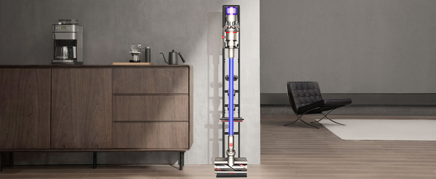 Підставка для пилососа OUTBROS для Dyson V15 V12 V11 V10 V8 V7 V6, тримач аксесуарів (чорний)