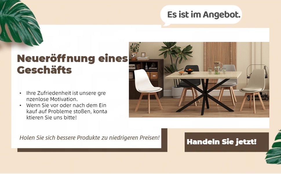 Набір з 6 сучасних стільців для їдальні, кухонних стільців з м'яким сидінням та буковими ніжками для спальні, вітальні, їдальні, кухні