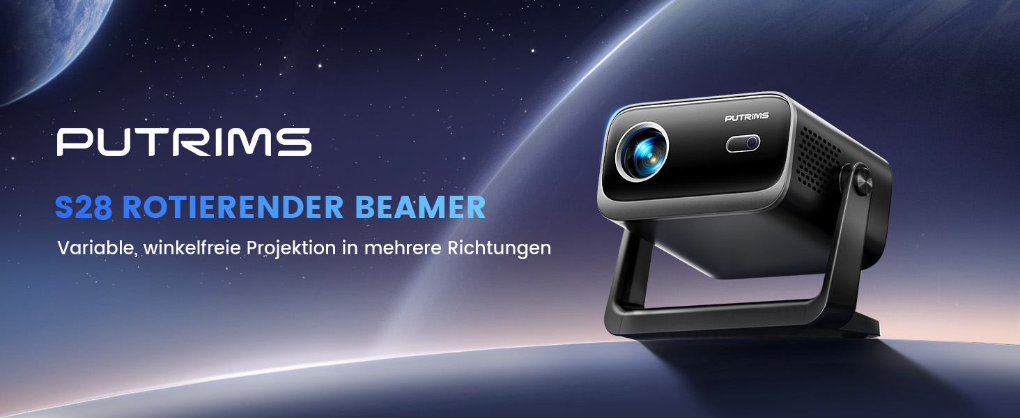 Портативний проєктор Beamer з автофокусом та корекцією трапецеїдальних спотворень, WiFi, Bluetooth, Full HD 1080P, LED, 145°, 50% Zoom, для домашнього кінотеатру та мобільного використання, чорний