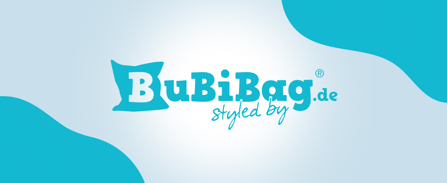 Пуф-мішок BuBiBag 2в1, Ø 85 см, блакитний, для дому та вулиці, водо- та брудовідштовхуючий, для дітей