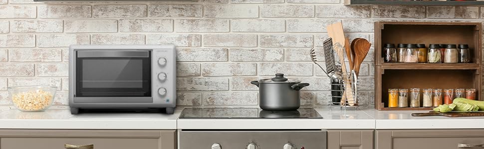 Мультиварка Cecotec Bake&Toast 1090 Black: 1000 Вт, таймер 60 хв, регулювання температури до 230ºC, 30 л, з деко, решіткою та щипцями