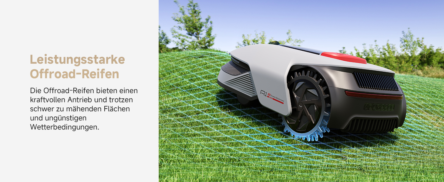 Робот-газонокосар Dreame A1 Pro без дроту, LiDAR 360°, 2000 м², керування через додаток, OmniSense, розумне уникнення перешкод, 66.5x43.7x26.1 см