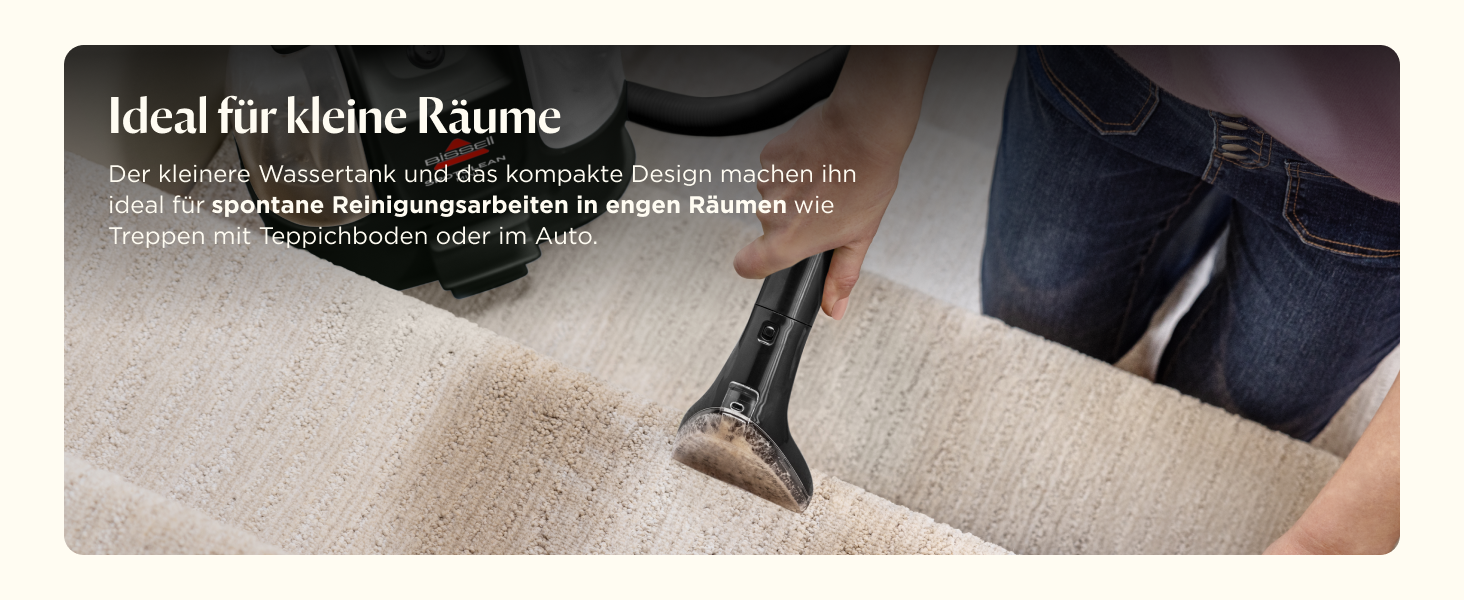 Портативний мийник для килимів Bissell SpotClean Mini 41491 - компактний, для дому та авто