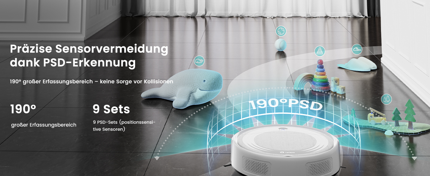 Робот-пилосос Lefant M310 Ultra з функцією миття підлоги, білий. Для тварин, килимів, з керуванням через додаток та Alexa.