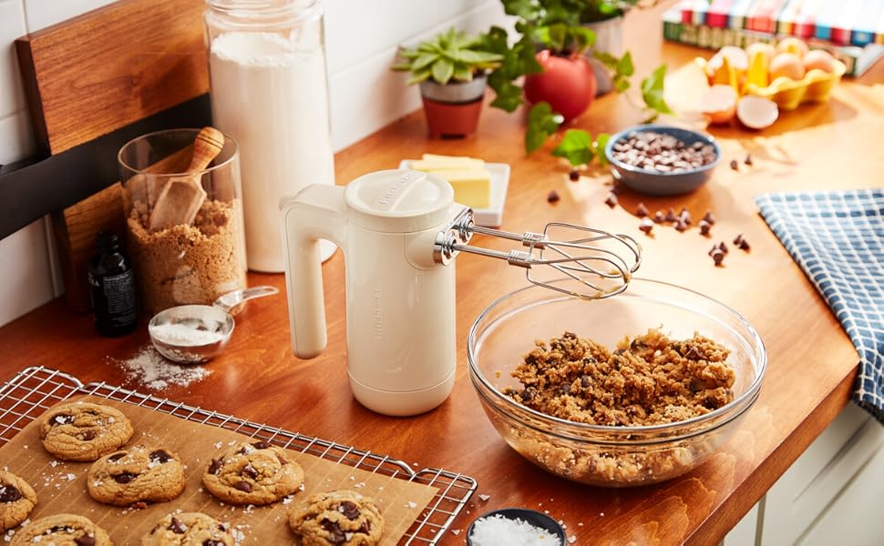 KitchenAid 5KHMB732EDG: Бездротовий ручний міксер антрацитового кольору, 7 швидкостей