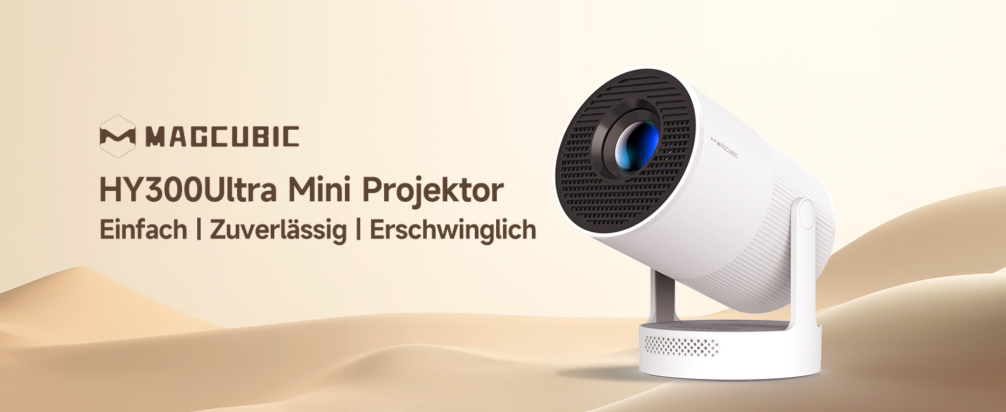 Міні проєктор Beamer 4K Android 11 Smart з автофокусом, WiFi 6, BT 5.0, Full HD 1080P, 260 ANSI, корекція трапецеїдальних спотворень, 5W динамік