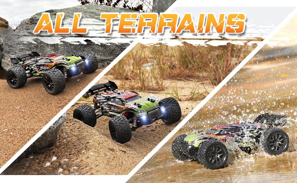 Радіокерований позашляховик Haiboxing Hailstorm 1/18 4WD 36 км/год, електричний RC автомобіль для бездоріжжя, водонепроникний