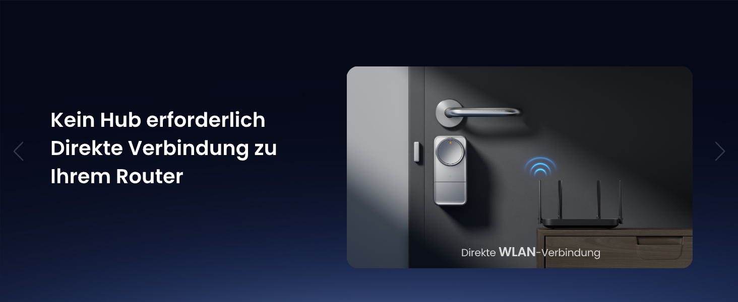 SwitchBot Smart Lock Pro: Розумний замок з акумулятором, Matter, WiFi, підтримка Apple Home, Alexa, Google Home, IFTTT, чорний