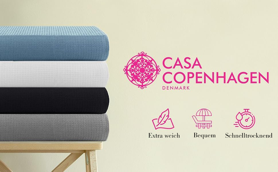 Набір рушників Casa Copenhagen Solitaire Mix 600 г/м Єгипетська бавовна, 6 предметів - Бляклий синій