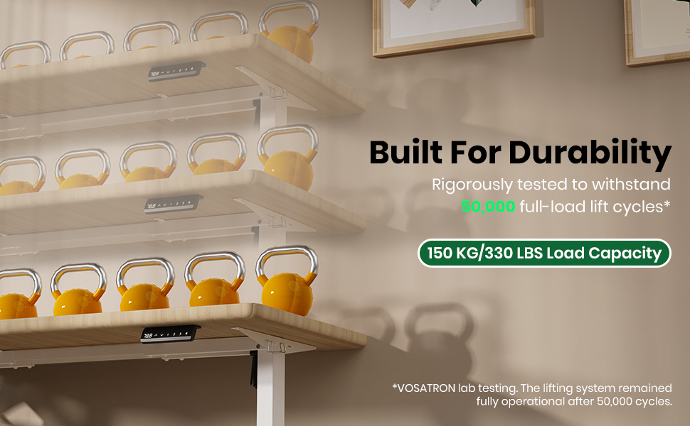 Електричний стіл з регулюванням висоти, білий. Стільниця з USB-C, пам'ять, 2 гачки. Міцний, з двома моторами