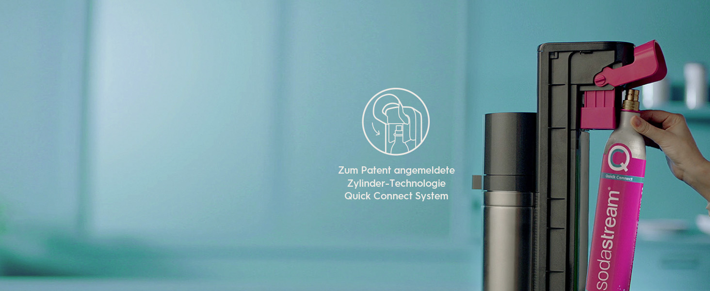 Сифон для води SodaStream Duo Family Pack: з CO2-циліндром, 2 скляними та 2 пластиковими пляшками по 1л (придатні для ПММ), білий, висота 44 см