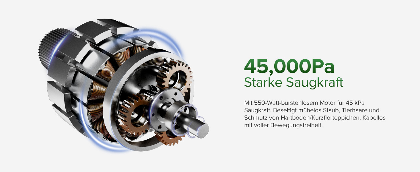 Бездротовий акумуляторний пилосос Vexilar V9PRO: 500W, 45Kpa, 60 хвилин роботи, LED дисплей, для твердих поверхонь, килимів та шерсті тварин