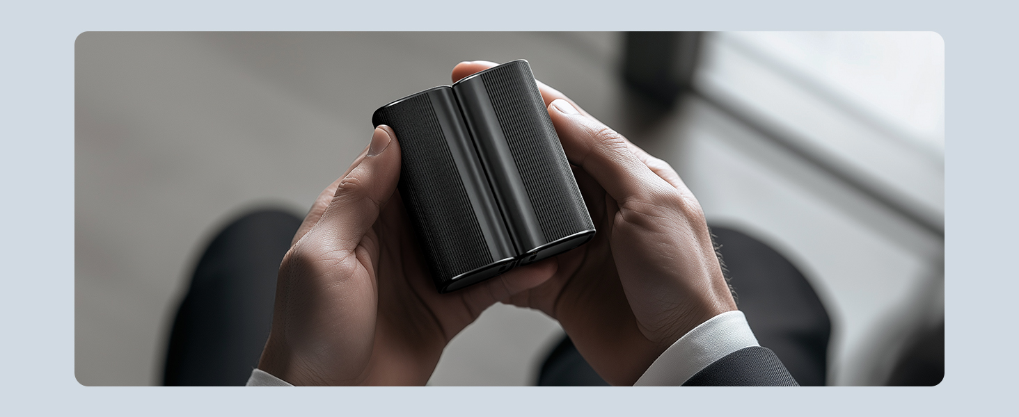 Електричні грілки для рук KINREECELL 10000mAh, 2 шт., з магнітним з'єднанням, зарядний кейс, 4 режими нагріву, до 55°C, тривалий час роботи, портативні