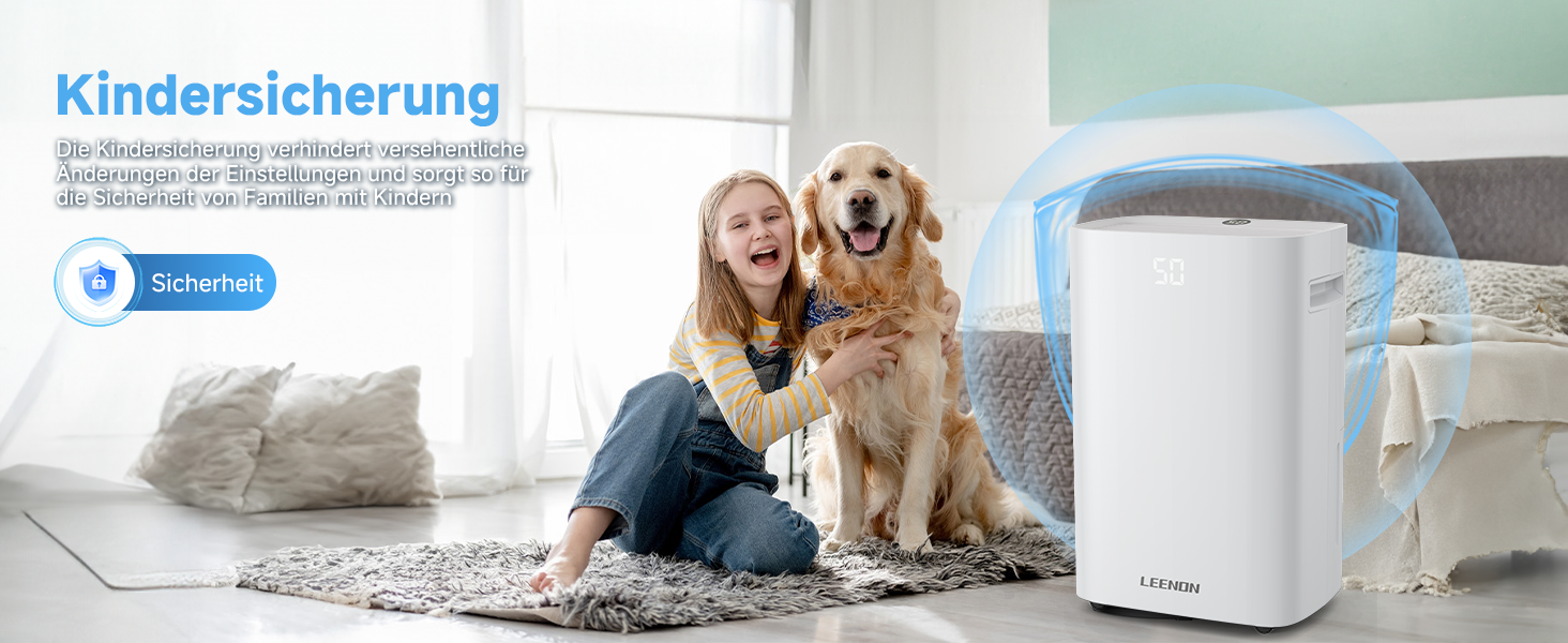 Електричний осушувач повітря з таймером, фільтром та блокуванням від дітей, 25L