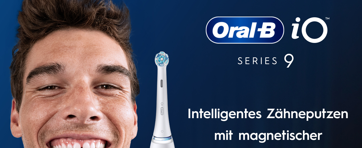 Електрична зубна щітка Oral-B iO Series 9, набір з 2-х щіток (Чорна/Рожева), 2 додаткові насадки та білий футляр