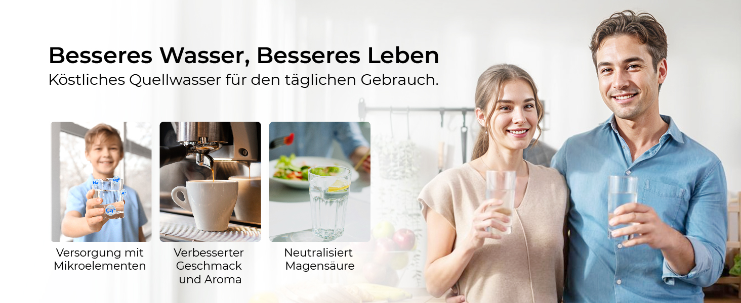 Система зворотного осмосу Waterdrop CoreRO для встановлення на стільницю, миттєвий нагрівач гарячої води, 5 температурних опцій, 6-ступенева фільтрація, 3:1 чиста вода/стоки, зменшує PFAS, без встановлення, WD-C1H, миттєво гаряча вода (температура кімнати, лужна)