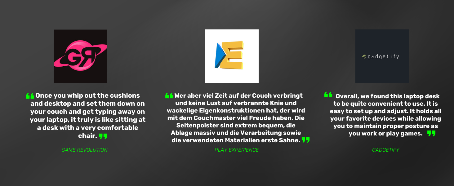 Couchmaster CYBOT: ергономічний столик для ноутбука на диван, софу та ліжко. Широкий столик для ноутбука та бездротових аксесуарів