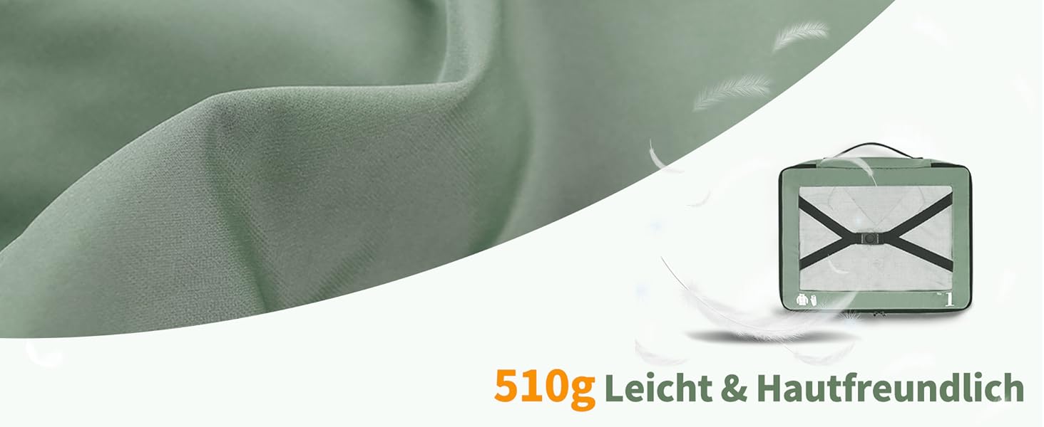 Набір органайзерів для валізи ECOHUB (7 предметів), дорожні пакувальні куби з застібкою-блискавкою з переробленого PET, синій