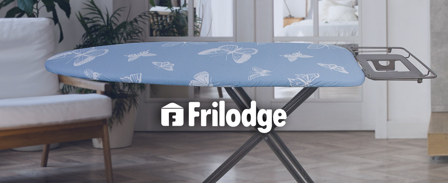 Чохол для прасувальної дошки з товстим шаром, 120x40/125x45 см, еластична стрічка, липучки, сумісний з прасувальними столами, для парогенераторів