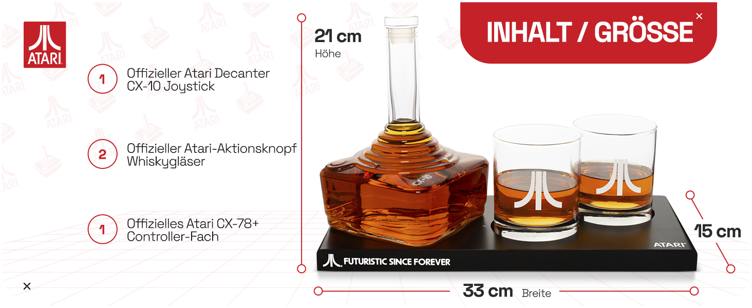 Набір для віскі Stormtrooper: декантер 750 мл та 2 келихи 300 мл, для віскі, бурбону, скотчу та джину, Thumbs Up! (Atari)