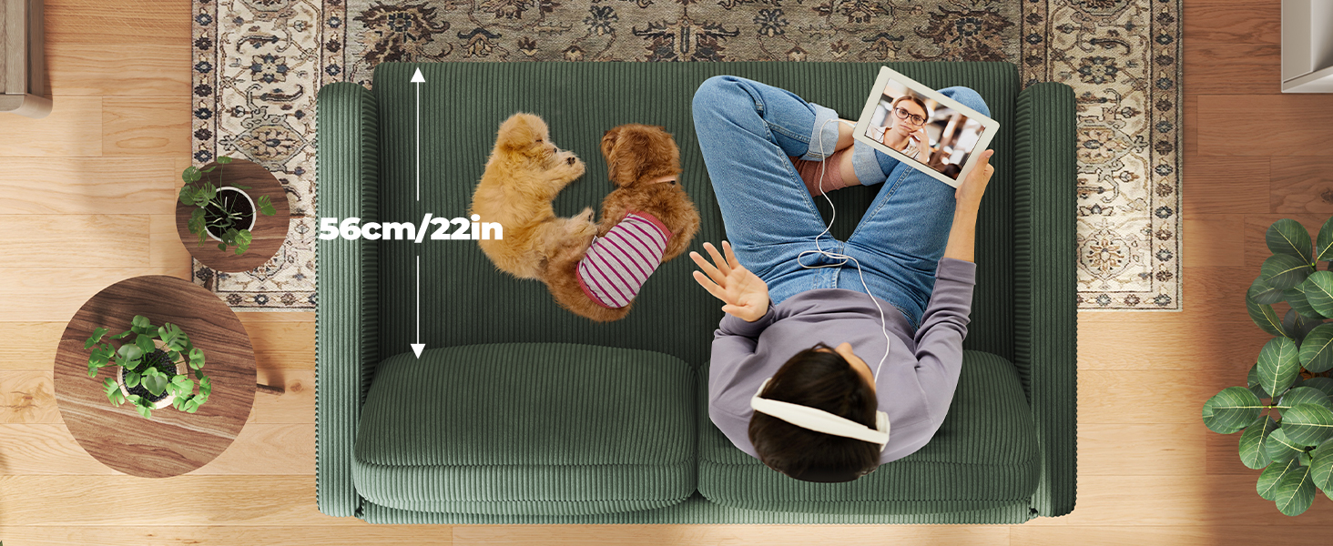 Зручне дитяче ліжко-софа 2 місця з дерева, 130 см, зелений колір