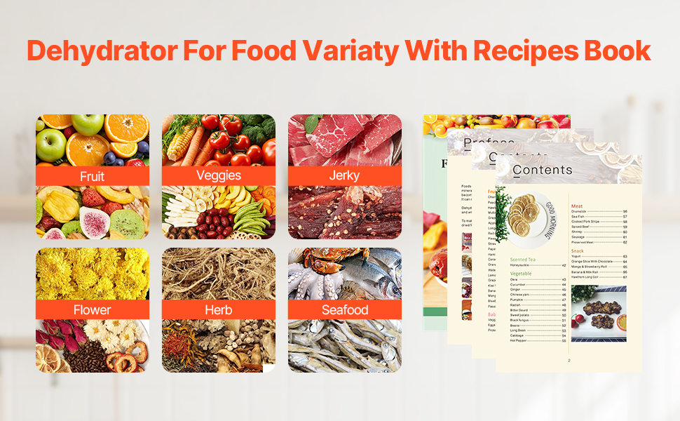 Електрична сушарка для їжі VEVOR з 10 нержавіючими чашами, 1000 Вт, для м'яса, фруктів, овочів, трав, собачих ласощів