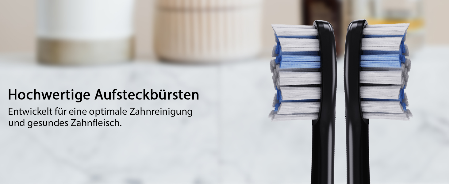Електрична звукова зубна щітка Tristan Auron SmartOne (Блакитна) – 48 000 вібрацій, 5 режимів, дисплей, USB-C, акумулятор на 6-8 тижнів, IPX7, 6 насадок з чохлом