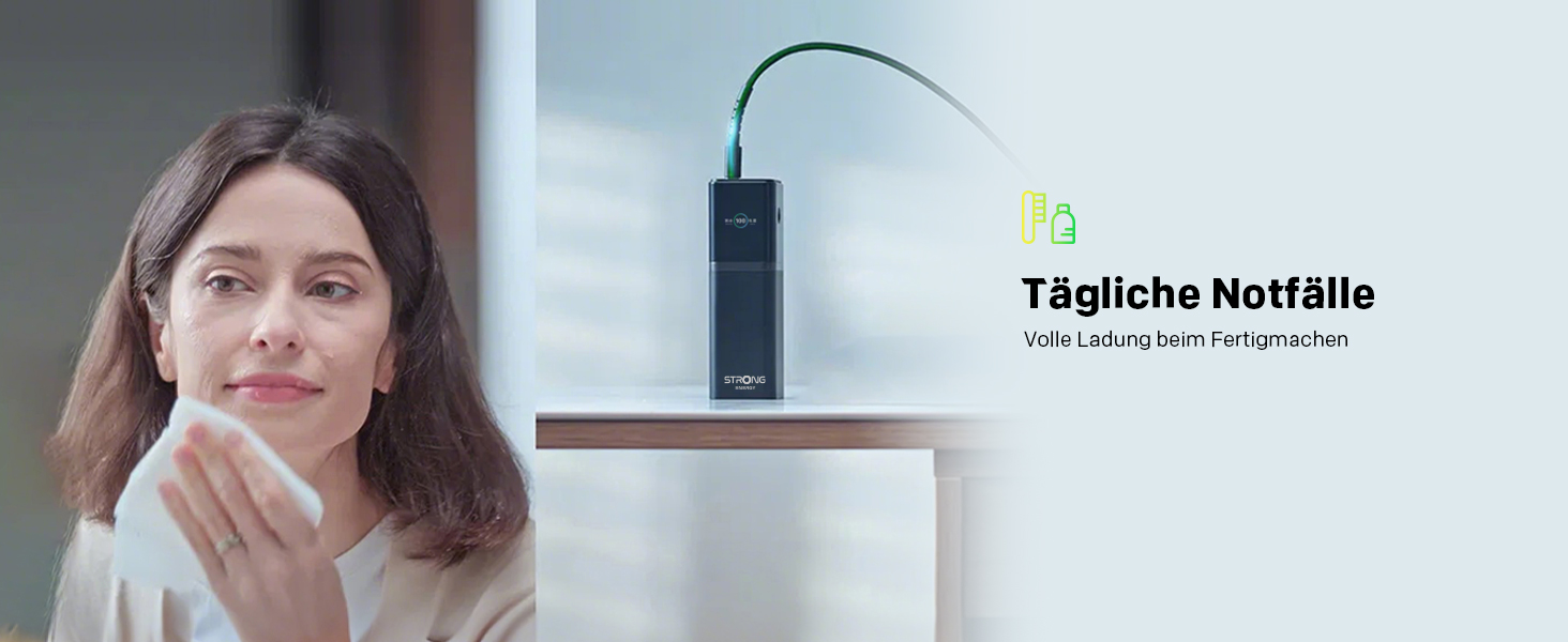 Power Bank STRONG S-19, 12000mAh, 176W, USB-C PD 3.1 + UFCS, TFT-дисплей, для iPhone, Galaxy, MacBook, iPad, 12000 мАг