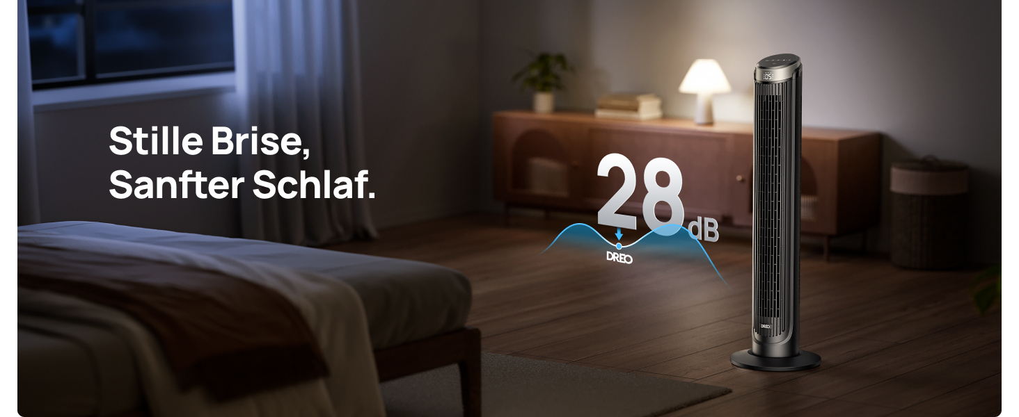 Вентилятор підлоговий Dreo Smart з осциляцією 90°, Wi-Fi, пульт, таймер 12 год, сріблястий