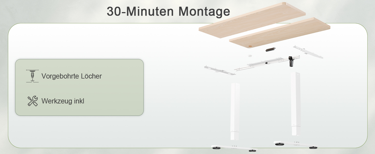 Електричний регульований стіл JUMMICO 80x60 см з USB-портом - ергономічний стіл для роботи та навчання