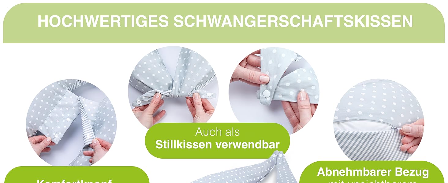Подушка для вагітних Dilamababy з Memory Foam, бавовняний чохол, підтримка для годування груддю, XXL розмір