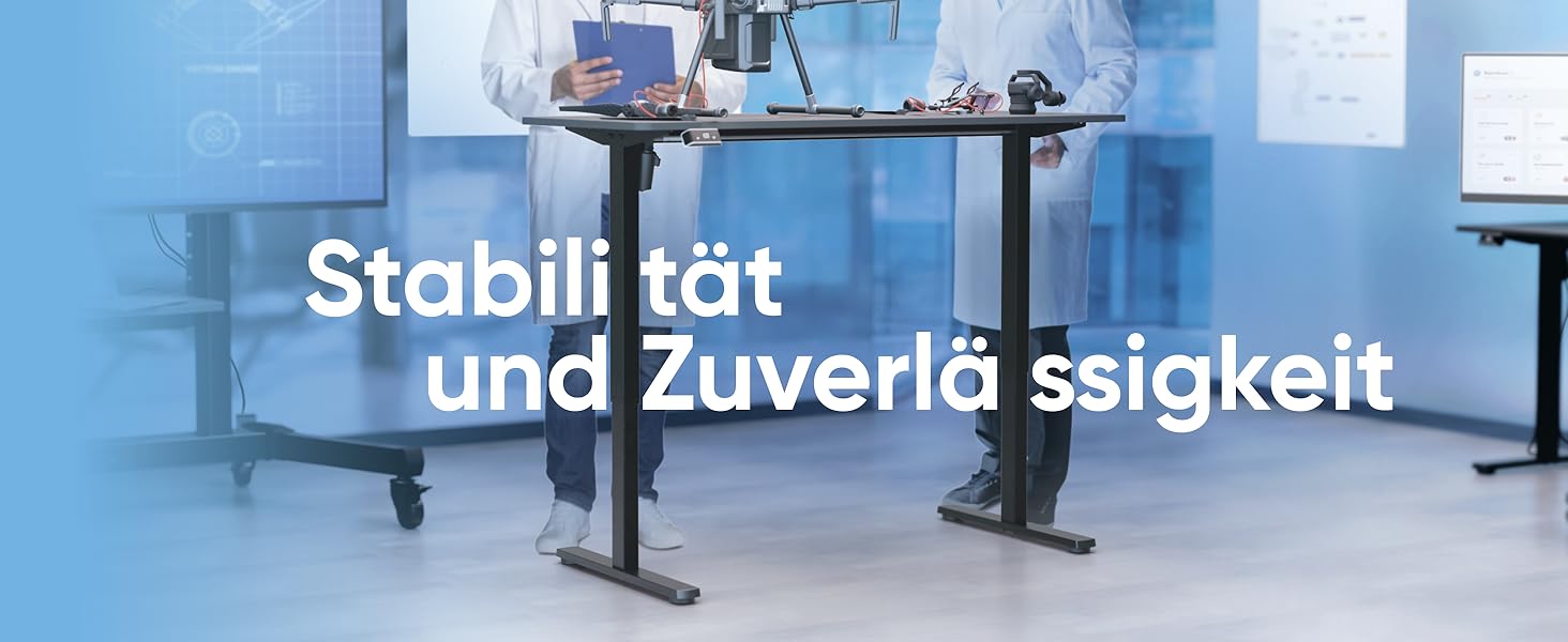 Електричний регульований стіл-рама ONKRON Wdt221e-b, чорний, для стільниць 120-170 см, до 70 кг