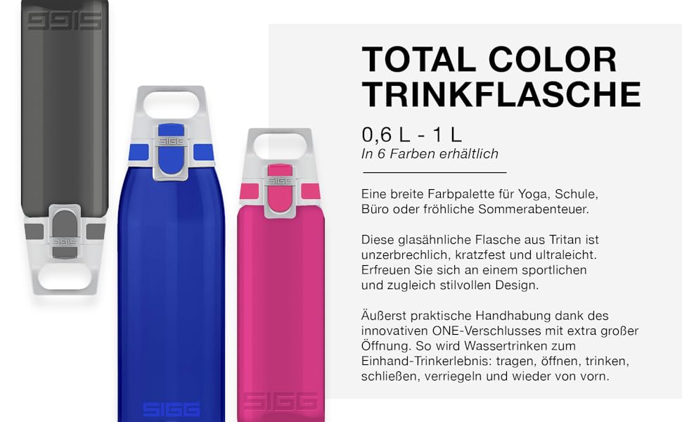 Герметична пляшка для води SIGG Total Colour 1 л