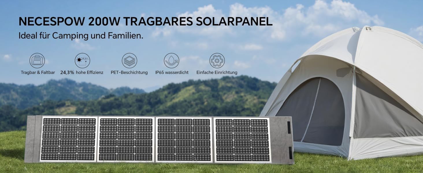 Портативна електростанція NECESPOW N1500+200W: 1102.5Wh, LiFePO4, 1500W (3000W пік), чиста синусоїда, для дому та відпочинку на природі