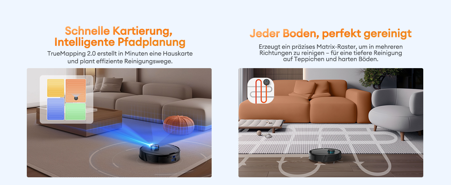 Робот-пилосос Ultenic T20 Pro з функцією миття, 8000 Па, док-станція 3,5 л, для шерсті тварин та килимових покриттів, AI-лазерне уникнення перешкод, керування через додаток