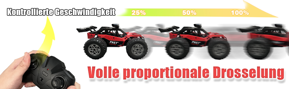 Радіокерований позашляховик Monster Truck 2.4GHz, 2 акумулятори, до 20 км/год, для хлопчиків та дівчаток від 6 років - модель 8836 (2025)