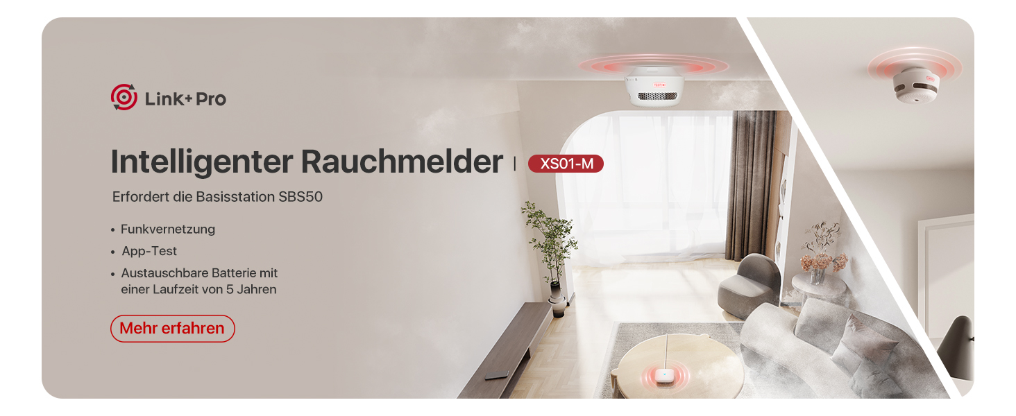 X-Sense Детектор чадного газу з цифровим дисплеєм, сертифікат TÜV Rheinland, з базовою станцією SBS50, керування через додаток, XC0C-MR11, 1 шт.