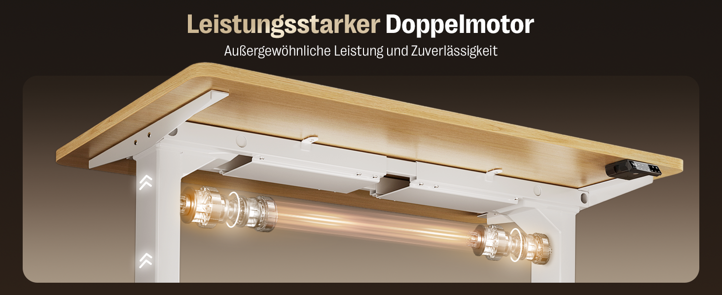 Регульований стіл MAIDeSITe S2 Pro (160x80 см) - електричний, з підняттям, чорний каркас, білий стіл, 160 кг, з захистом від зіткнень