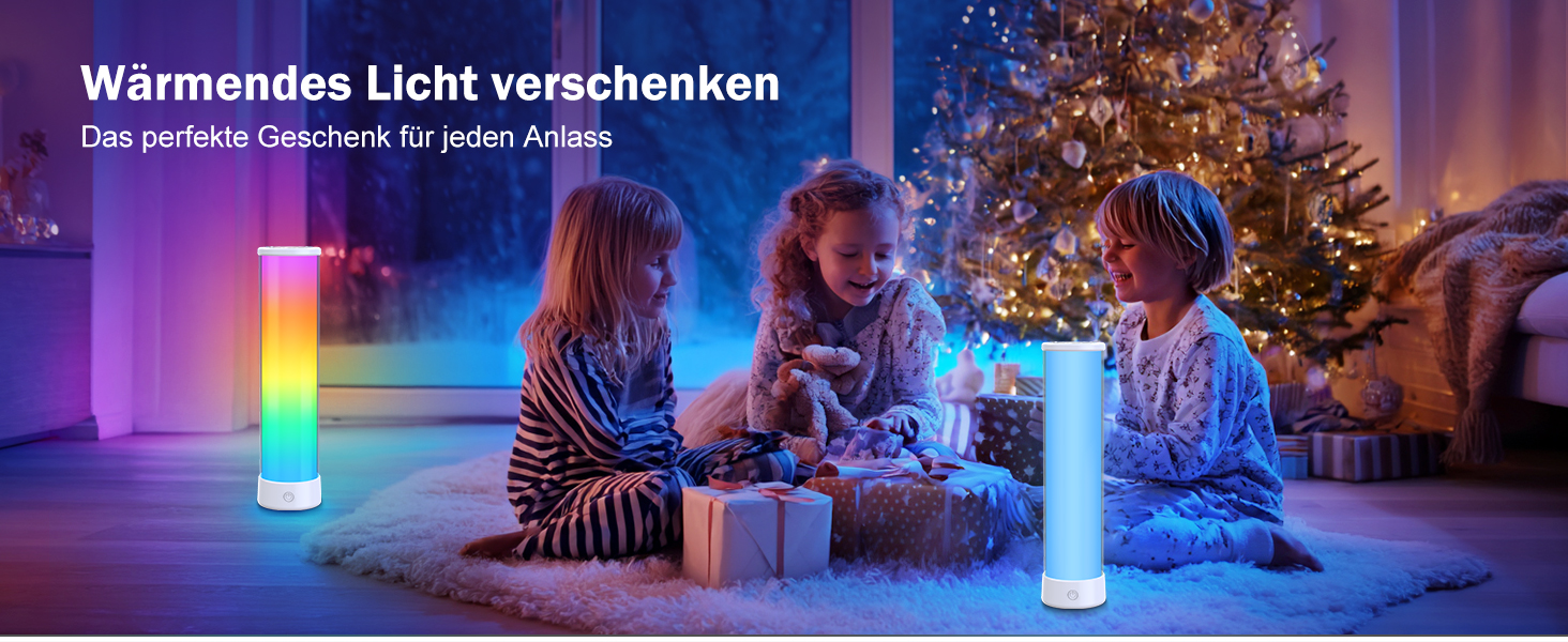 LED-лампа на тумбочку бездротова з пультом/APP, регулювання яскравості, RGBICWW, 2700-6500K, для спальні, вітальні, кемпінгу