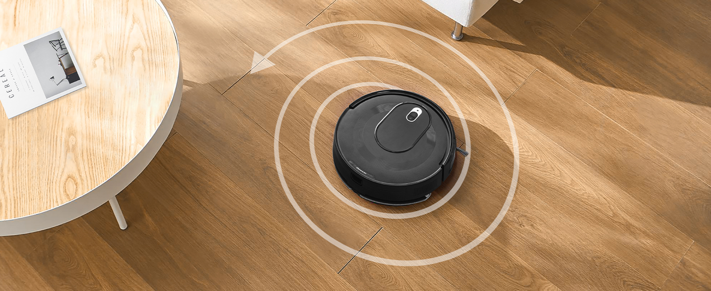 Робот-пилосос Vexilar W7 3-в-1 з вологою, 4000Pa, безщітковий мотор, 120 хв, для тварин, твердих підлог та килимів