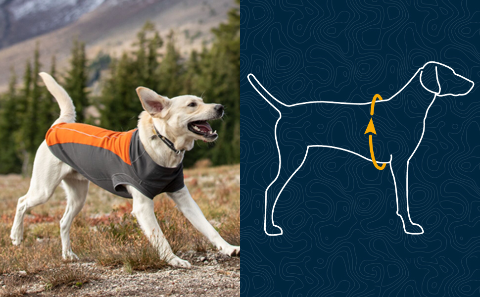 Светр зі зміною клімату RUFFWEAR, погодостійка куртка для собаки з рукавами кепки, кедрово-зелений, розмір S