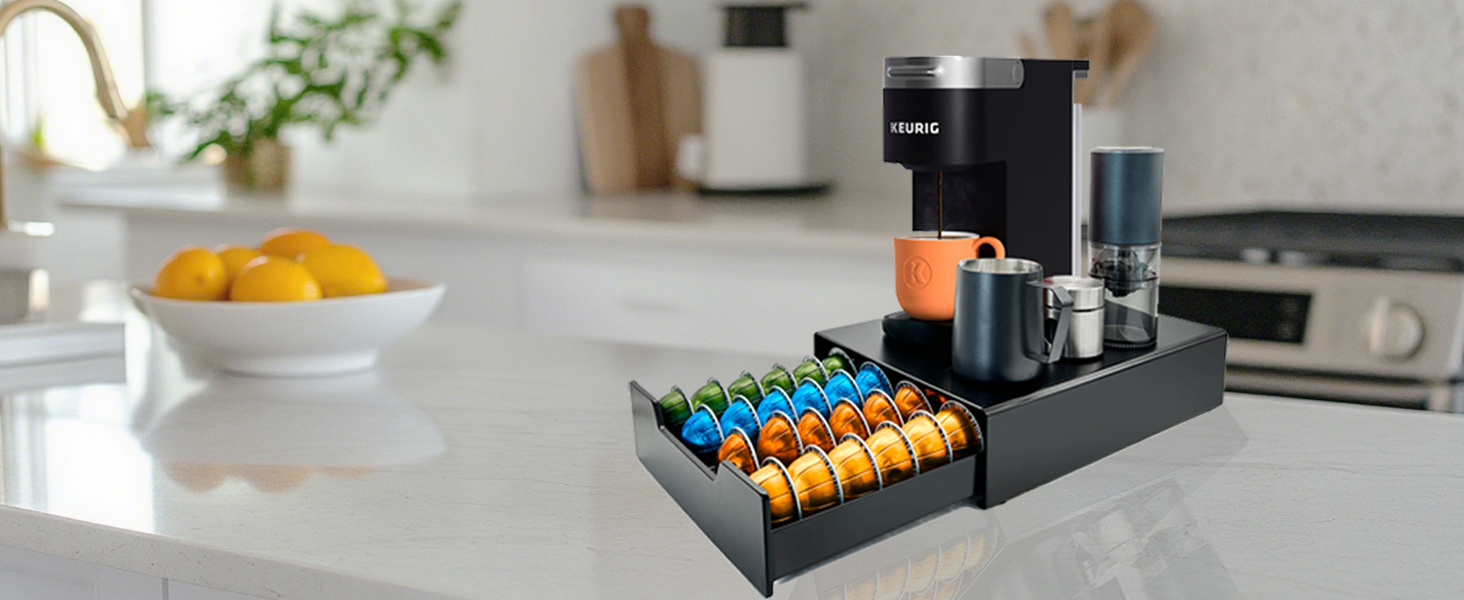 Організатор для капсул кави Nespresso Vertuo та Dolce Gusto, вміщує до 40 капсул