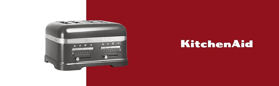 Тостер KitchenAid Artisan 5KMT2204 (Pebble Palm) на 4 тости, сріблястий