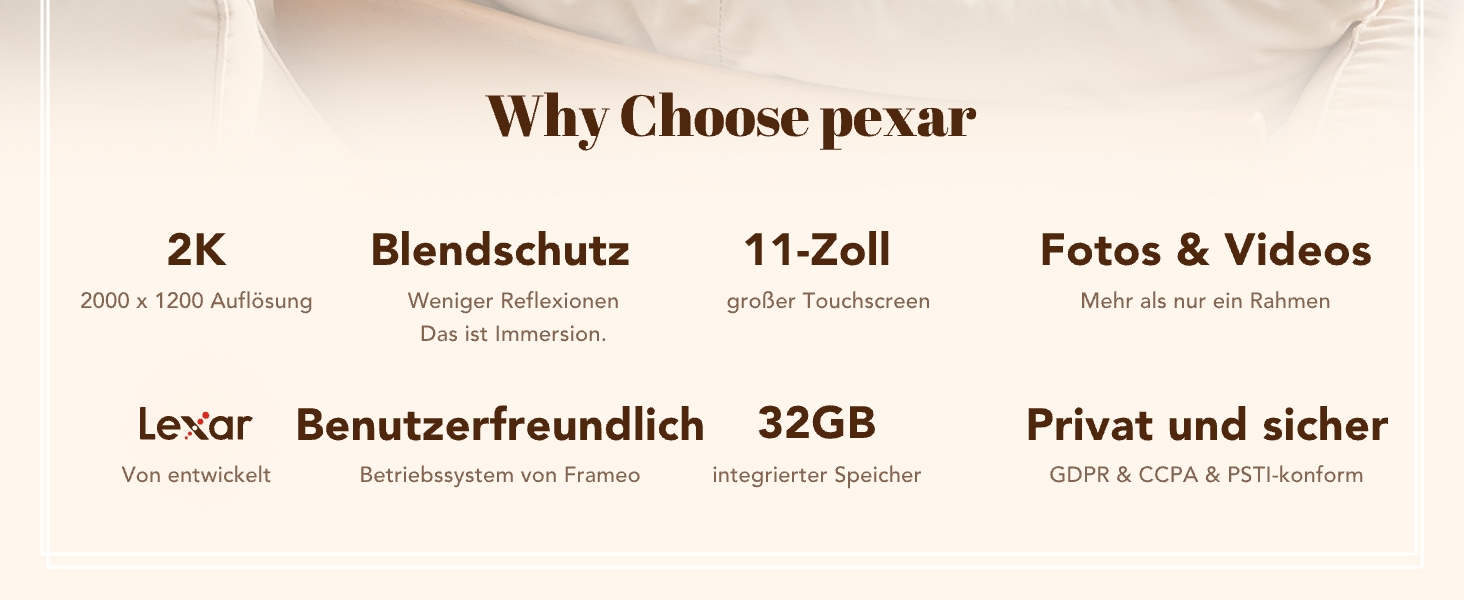 Цифровий фоторамка Pexar by Lexar 11