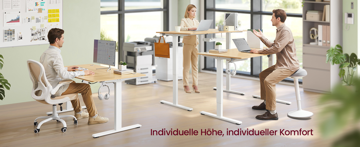 Стол для роботи VASAGLE з регулюванням висоти, USB-C, підставка для розеток, стоячий стіл, нагадування про перерви, 3 пам'яті, 160x80 см, золотий дуб