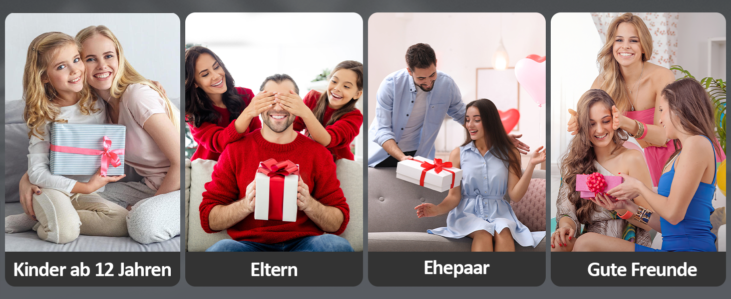 Електрична зубна щітка Lächen RM-H9, набір з 2 шт. (біла та чорна) + 10 насадок, 5 режимів, з кейсами для подорожей