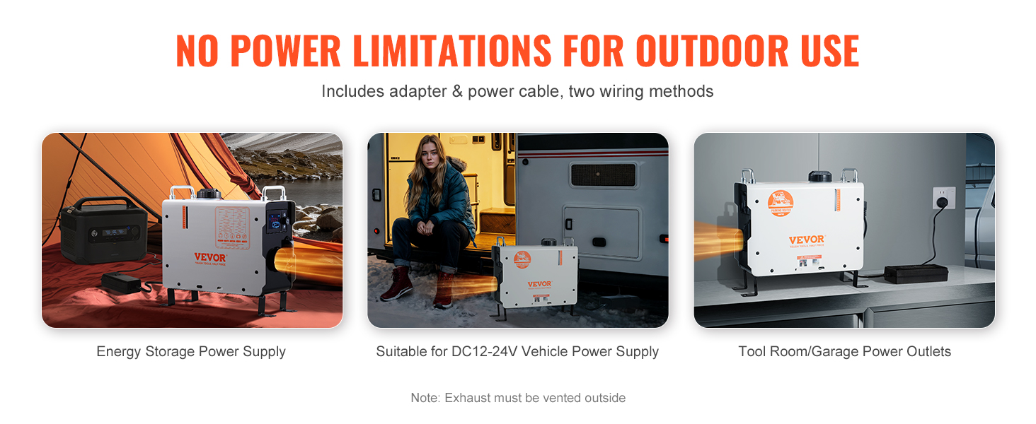 Дизельний обігрівач VEVOR 8 кВт 12/24 В з пультом керування та LCD-дисплеєм, 4,5 л бак, для вантажівок та автодому