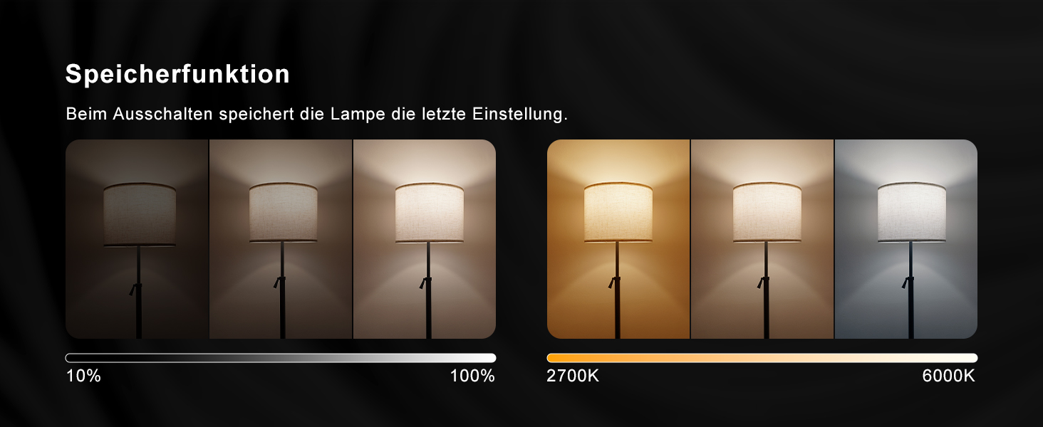 Світлодіодна торшер DUSKTEC RGB для вітальні, смарт-лампа з димером, керування через APP, тепле та холодне біле світло, 10W, 1200LM, регульована висота