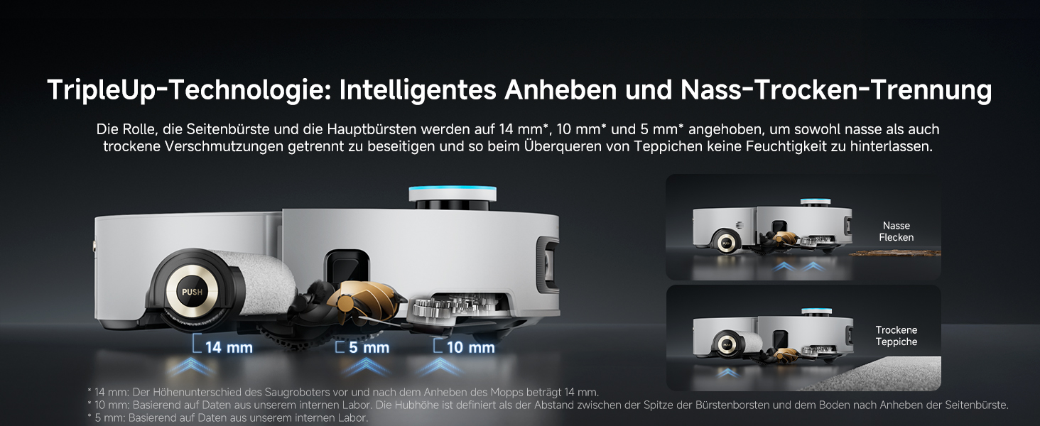 Робот-пилосос Dreame Aqua10 Ultra: миття та сухе прибирання, 30000Pa, 8 см, самоочищення, автоматичне спустошення, голосове керування