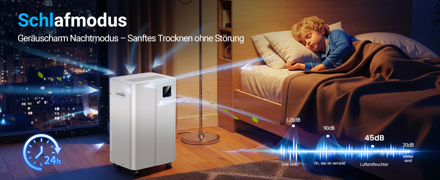 Зволожувач повітря 12л/день з датчиком вологості та LED дисплеєм, таймером, 3 режими, для спальні, офісу, підвалу, безперервна подача, білий (A-20/Tag)